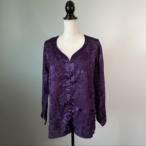 VICTORIA'S SECRET | Vintage Purple Satin Sleep Top Sz S